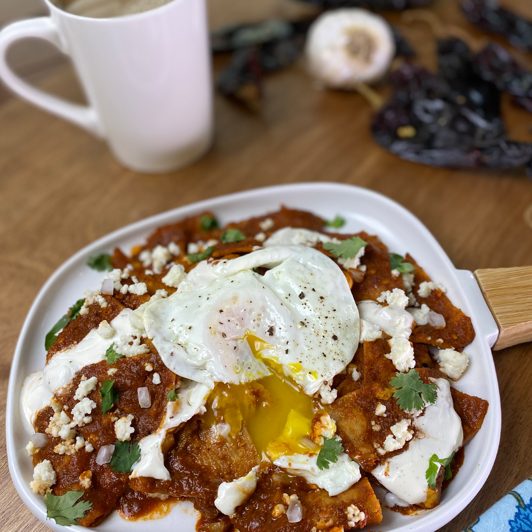 Red Chilaquiles w_a Fried Egg onTop Recipe