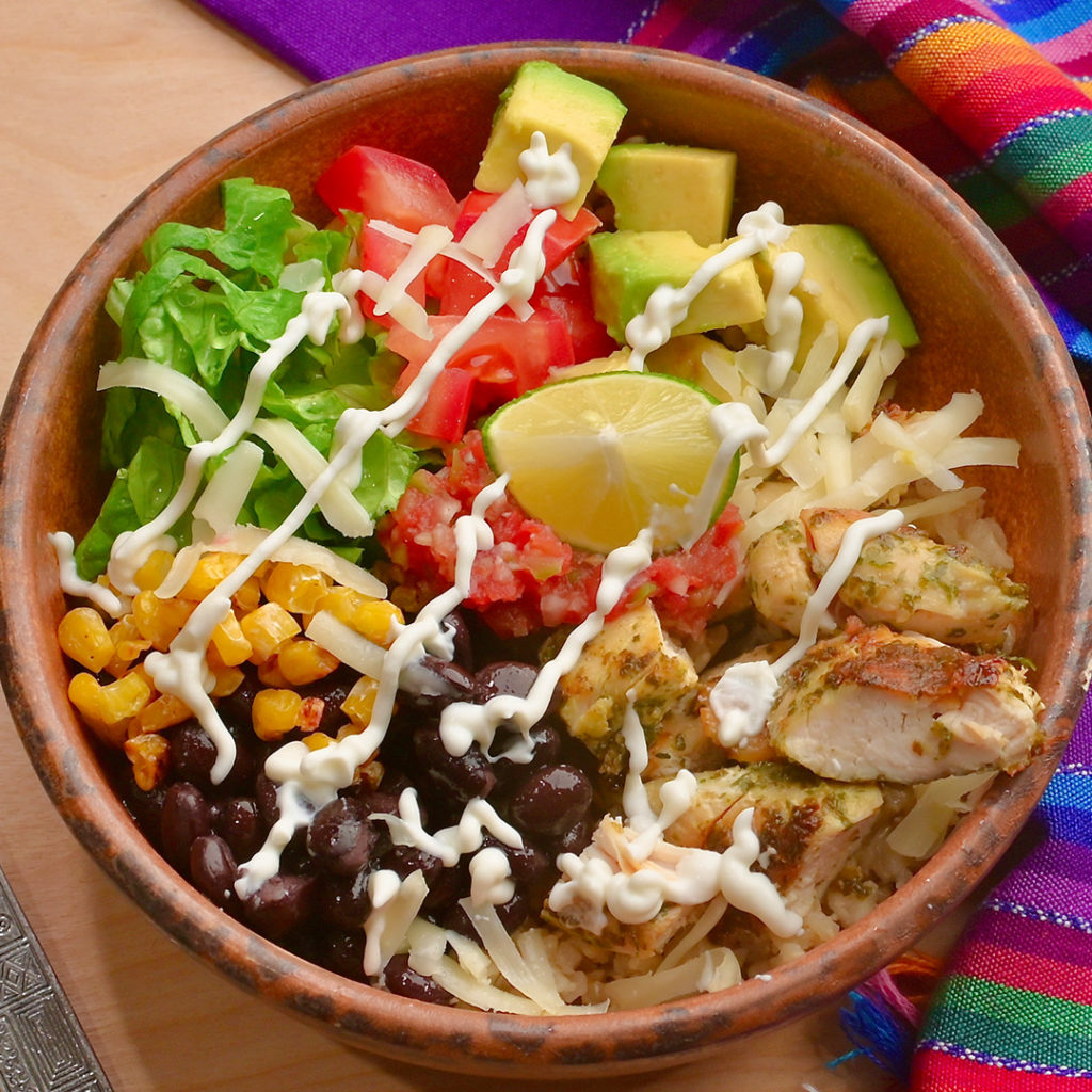 Chicken Burrito Bowls Recipe