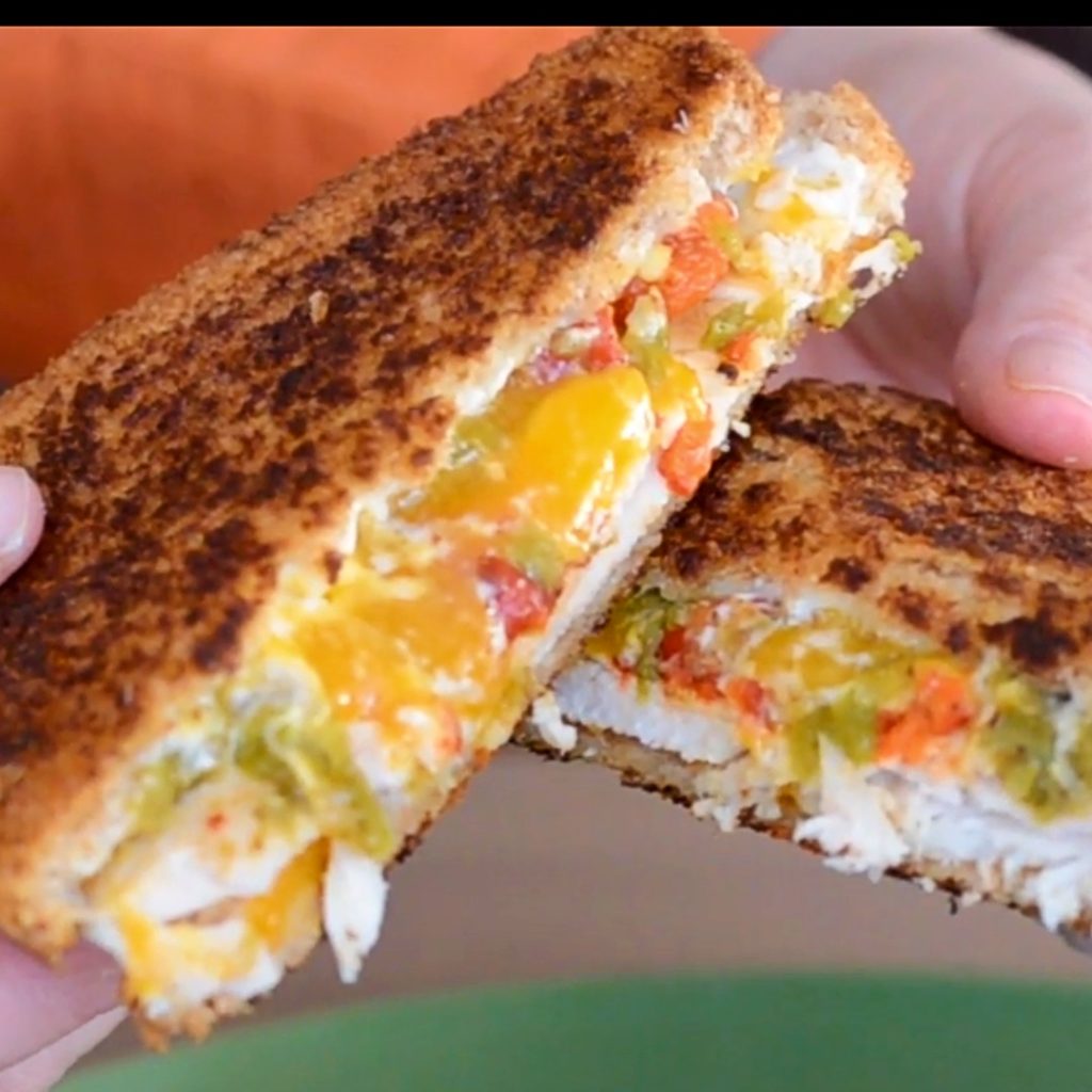 Grilled Turkey Green Chile Cheddar Sandwich Recipe