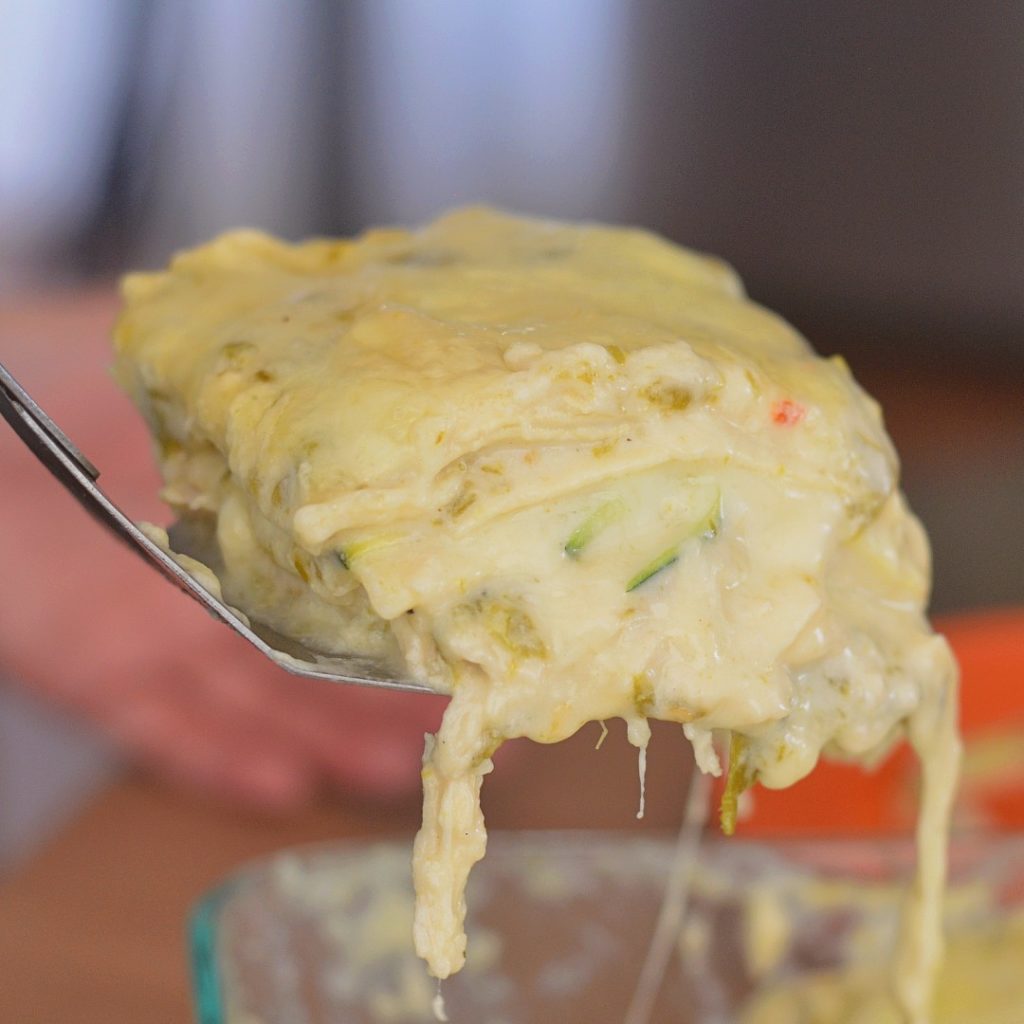 Green Chile Chicken Lasagna Recipe