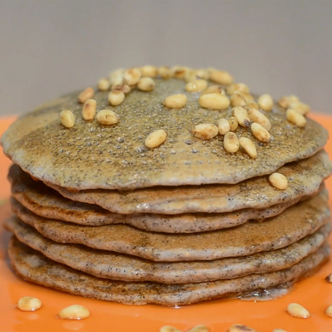 Blue Corn Pancakes with Pinon Recipe