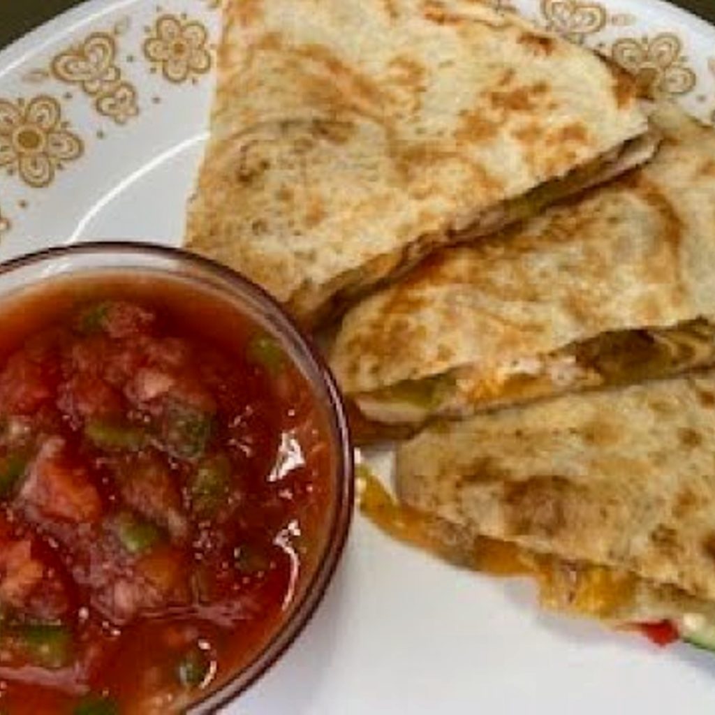 Green Chile Chicken Quesadilla Recipe