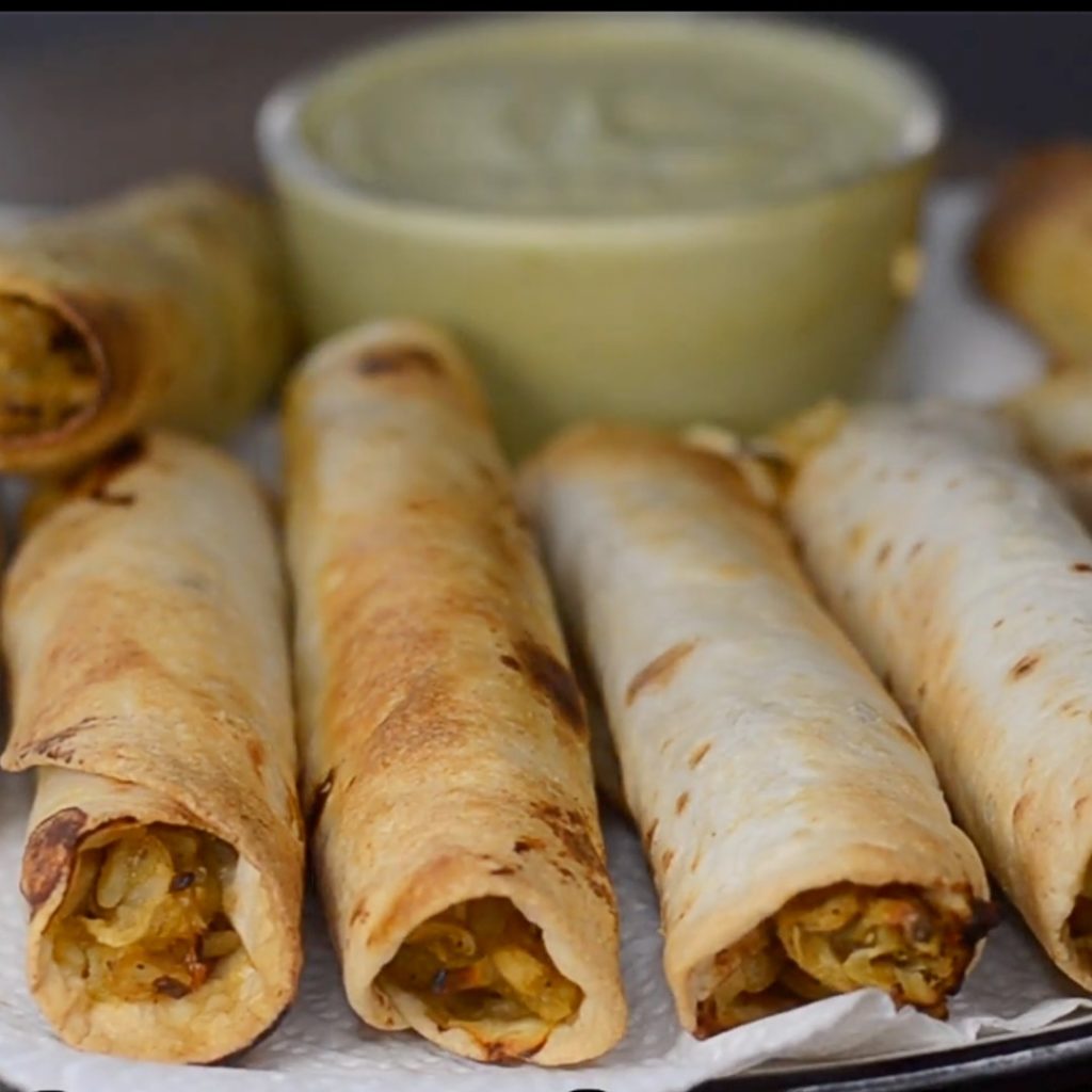Chicken Flautas using an Air Fryer Recipe