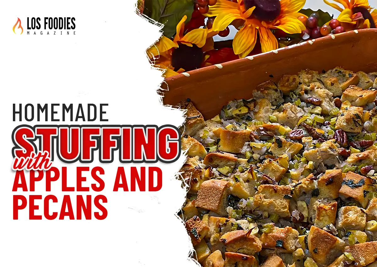 Homemade Stuffing with Apples and Pecans
