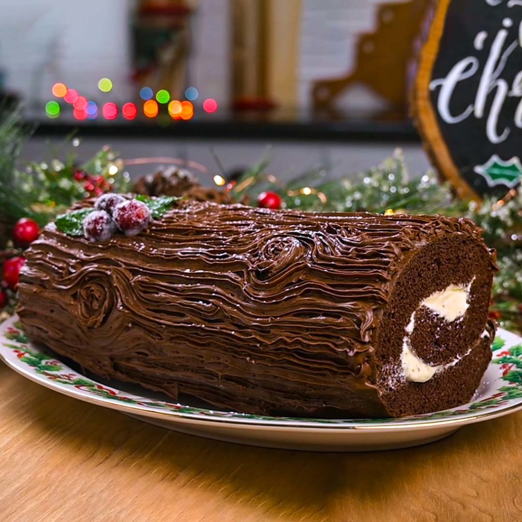 YULE LOG CAKE
