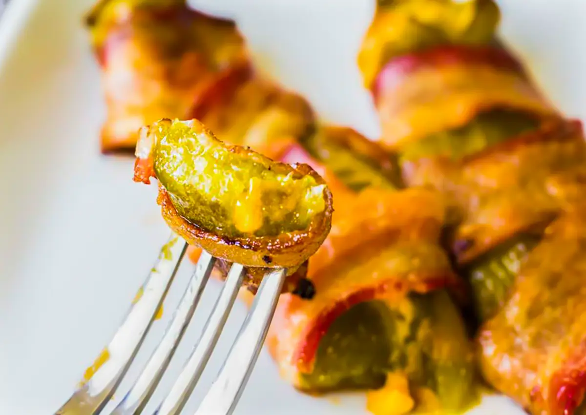 Preparation of Bacon Wrapped Chile Rellenos