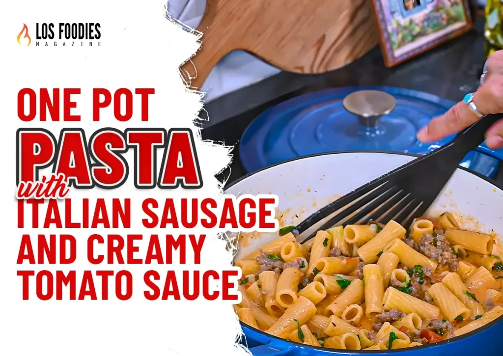 One Pot Pasta with Italian Sausage & Creamy Tomato Sauce